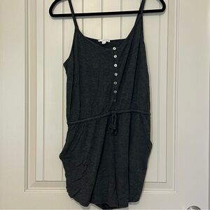 Charcoal PJ Romper
